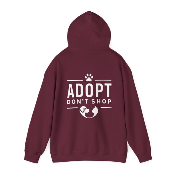 Adopt Don't Shop Hooded Sweatshirt by Pawrpose - Image 9