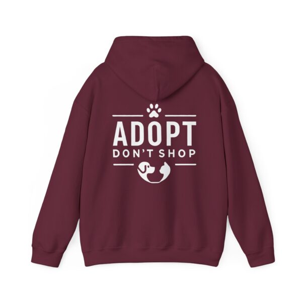 Adopt Don't Shop Hooded Sweatshirt by Pawrpose - Image 8