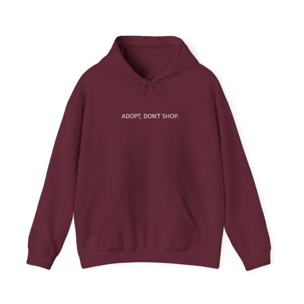 Adopt Don't Shop Hooded Sweatshirt by Pawrpose - Image 7